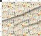 Dog Cat Multicolor Presents Whimsical Celebration Playful Balloons Pastels Candles Birthday Cake Bright Summer Colors Gift Large Scale Custom Printed Fabric by Spoonflower Various Fabrics by the Yard or Fat Quarter